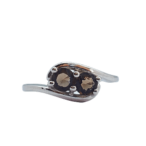 Smokey Smokey quartz stone ring 1