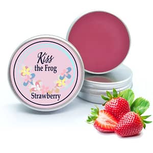 Strawberry lip balm homemade and natural