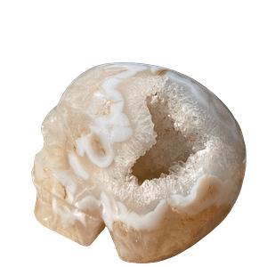 agate geode skull 1