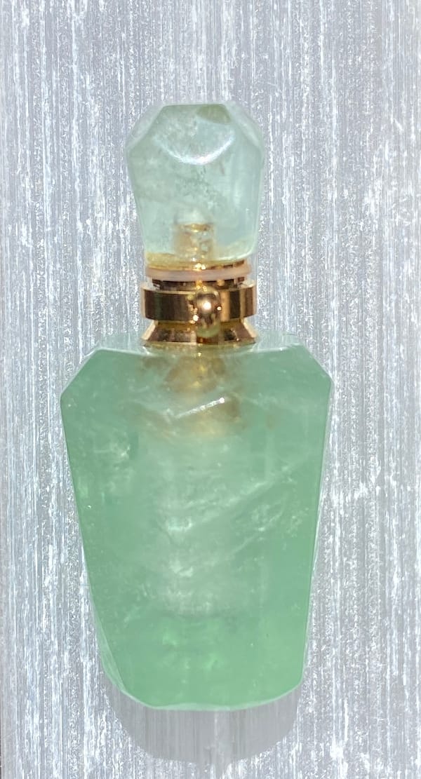 Crystal essential oil bottle - fluorite