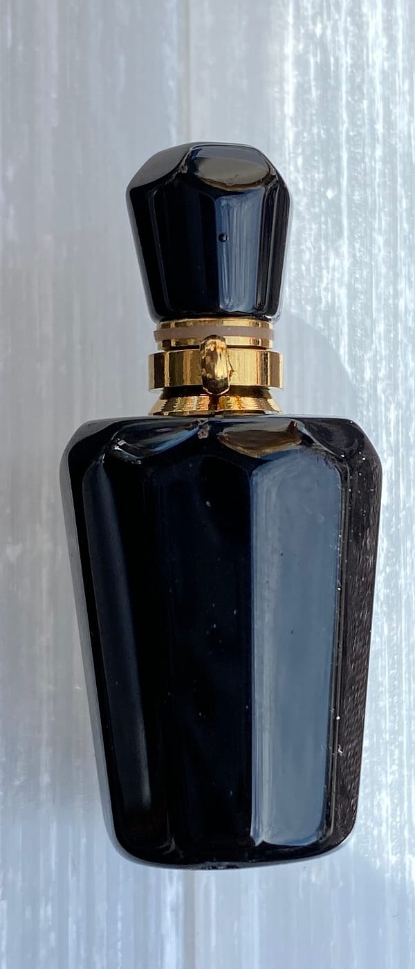 Crystal essential oil bottle - obsidian