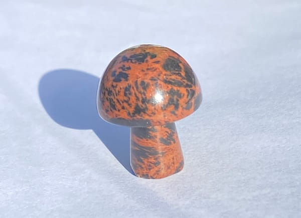 Crystal mushrooms - mahogany obsidian
