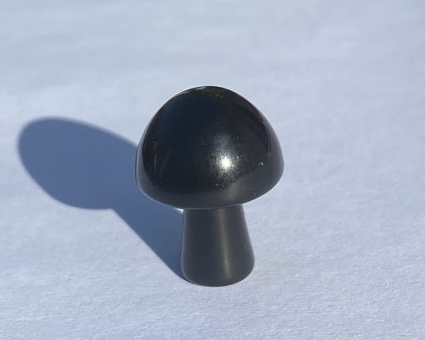 Crystal mushrooms - obsidian