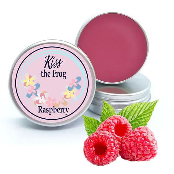 Raspberry lip balm NZ homemade and natural 1