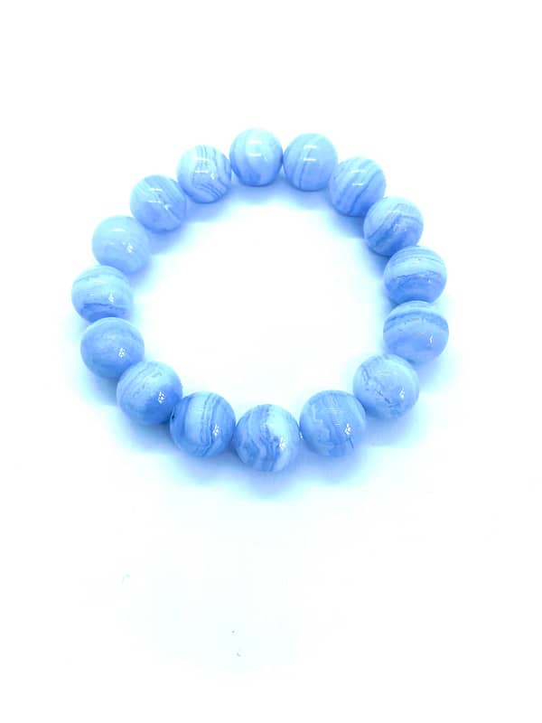 Blue lace agate bracelet 1