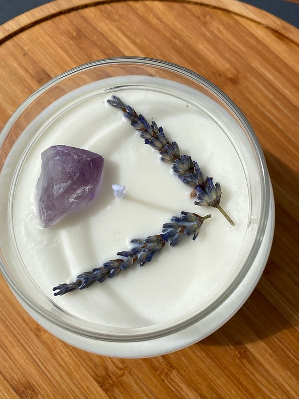 Lavender candle large