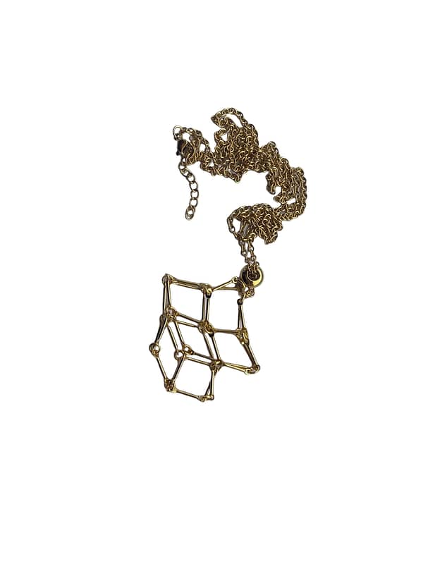 Metal mesh necklaces - Gold