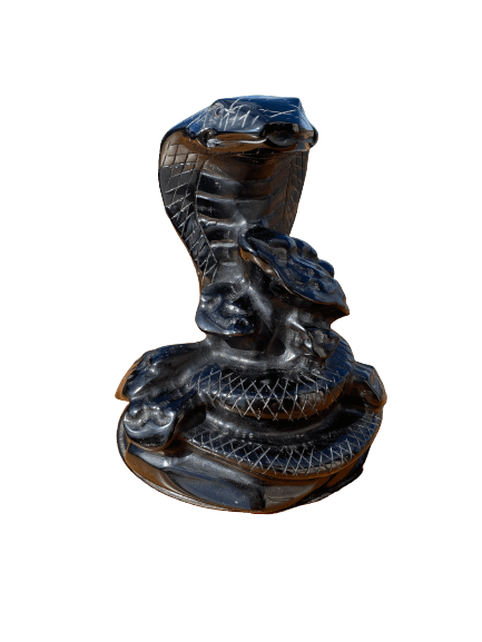 Black Obsidian carved snake 2
