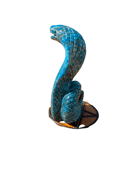 Blue apatite snake 5