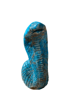 Blue apatite snake 1