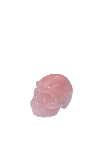 Classic crystal mini skull - rose quartz 2