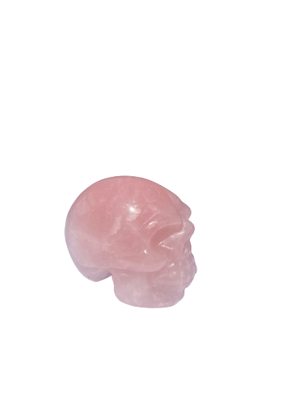 Classic crystal mini skull - rose quartz 1