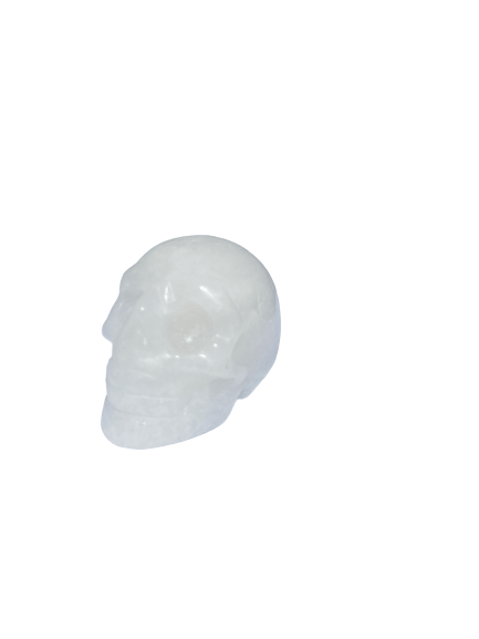 Classic crystal mini skull - white quartz 3