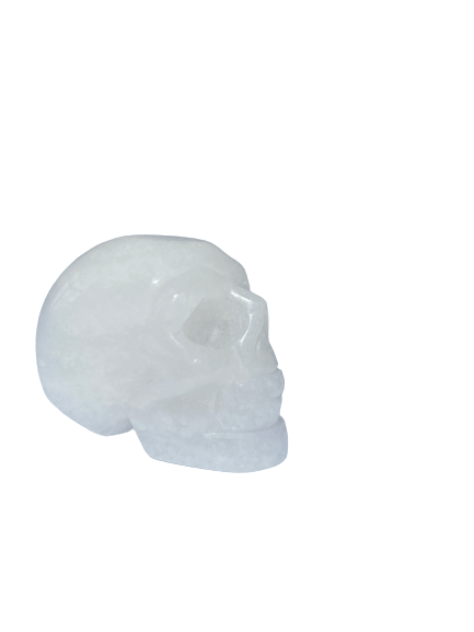 Classic crystal mini skull - white quartz 1