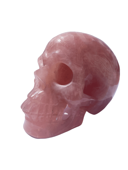 Rose quartz skull 1