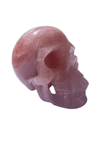 Rose quartz skull 2