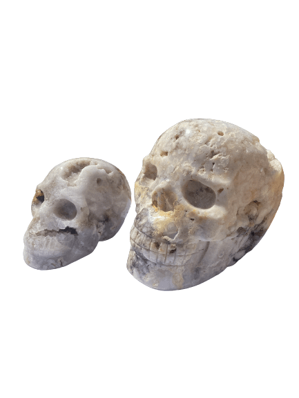 Pink amethyst skull 1