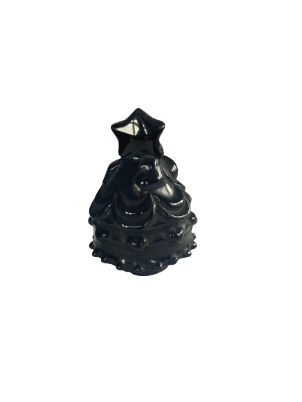 Small Christmas trees - black obsidian