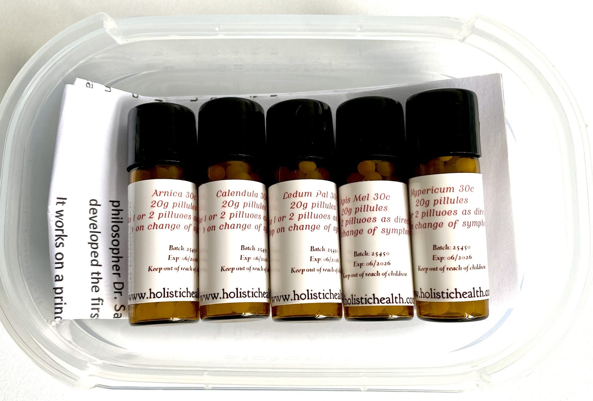 Homeopathic first aid travel kit 5 of the top remedies
